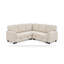 Canapé d'angle convertible 5 places en velours côtelé réversible avec rangement et port USB, beige-547700017