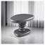 Table de bout Charlene Grey High Gloss - Table d'appoint de salon contemporaine avec base en métal robuste