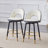 AriaHome 25" Upholstered Swivel Counter Stool with Low Back and Metal Footrest (Set of 2)-2129825486-2146296803