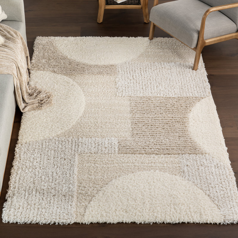 Tapis à motif géométrique moderne Ailani, Rectangle 7 pi 10 po x 10 pi