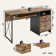Labelle 55" W Writing Study Computer Table Workstation with Keyboard Tray