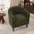 25.2" W Vintage Soft Teddy Upholstered Barrel Accent Chair-124928667