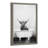 Highland Cow in the Tub BW by Amy Peterson Framed Glass Wall Art