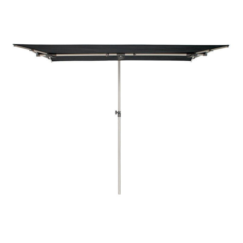 Parasol de marché rectangulaire 5 pi x 7 pi Karlson, Toile Sunbrella® noir