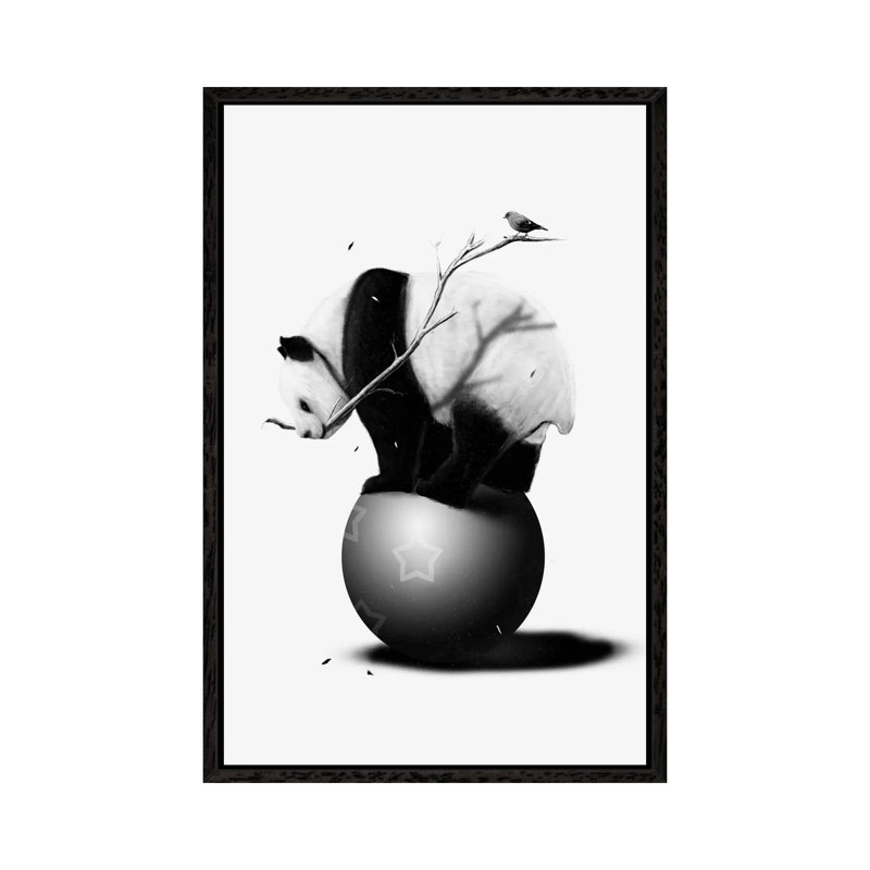 Balance by Nicebleed - Print on Canvas, Black Framed, 101.6cm H x 66.04cm W x 3.81cm D