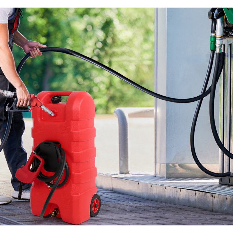 Fuel Caddy, 56.8 L Portable Gas Fuel Tank Container With Le Fluid Transfer Siphon Pump