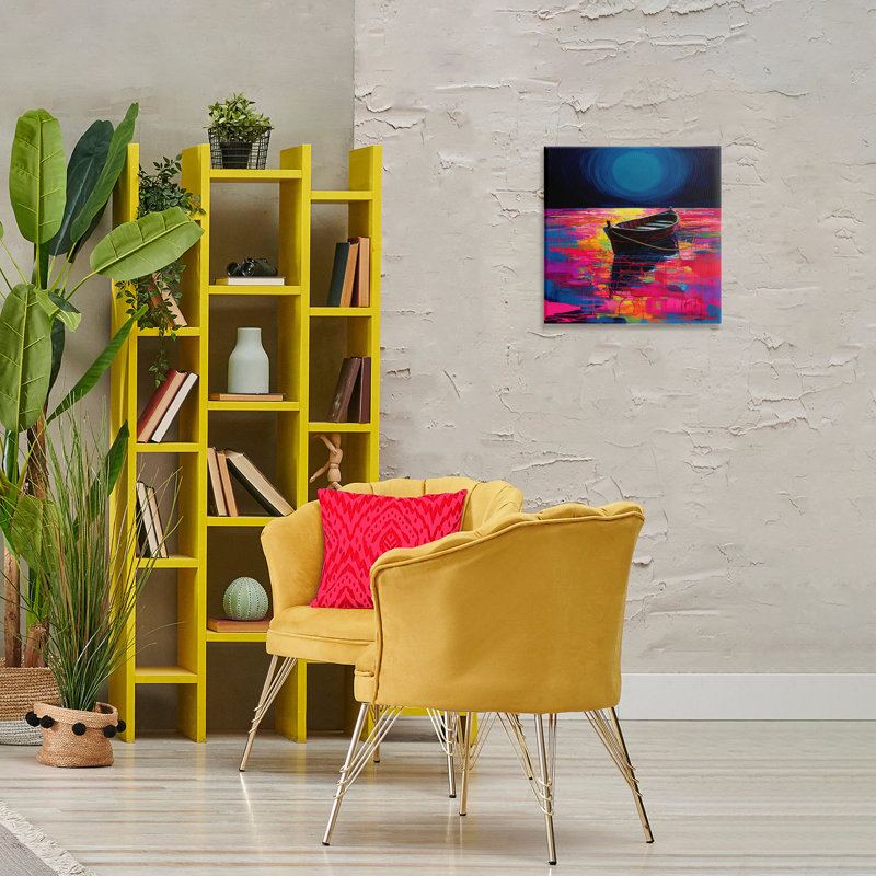 Art mural sur toile, "Ethereal cruiser" par Leah McLean, H 17 po x l 17 po
