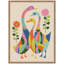 «Ducks and Wildflowers» par Rachel Lee, 3 oiseaux, reproduction d'art sur toile encadrée
