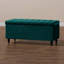 Cubed Cubed Ottoman Storage Box in Soft Holland Naples with Black Wooden Legs- Multi-Functional Blanket Box-119378944-119378945