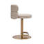 Tabouret de bar et tabouret de bar à hauteur réglable en cuir de luxe luxueux d'inspiration italienne LUXMOD (ensemble de 1)-348937406-391212070