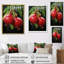 «Fruit Pomegranate Red Pointillism II», reproduction sur toile-408384816-408384817