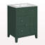 Meuble-lavabo moderne 24 po avec lavabo en céramique, meuble-lavabo pour salle de bain à 2 tiroirs-762587226