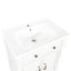 Lavabo de salle de bain 27,8 "Mid-Century avec base romaine-767068015