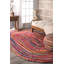 Tapis multicolore en coton tressé à la main bohème-1448969513