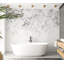 Adhésif mural floral pelez et collez - Chute d'eau de roses - gris-939838501
