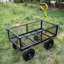 (Chariot à roues solide noir et jaune)-124822430