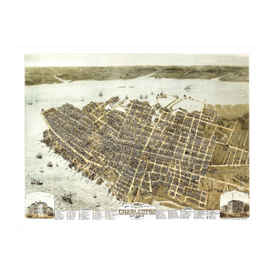 Sioux Falls Art 1891 Vintage Map Wall Art - Map Of Sioux Falls South Dakota History Wall Decor Framed Map Canvas Print - Unframed 