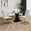 Table en verre de style moderne