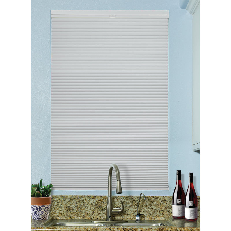 Store alvéolaire occultant sans cordon haut / bas 9 po, L 40,5 po x L 48 po, White