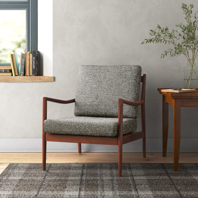 Stella Arm Chair, Solid Frame, Mineral