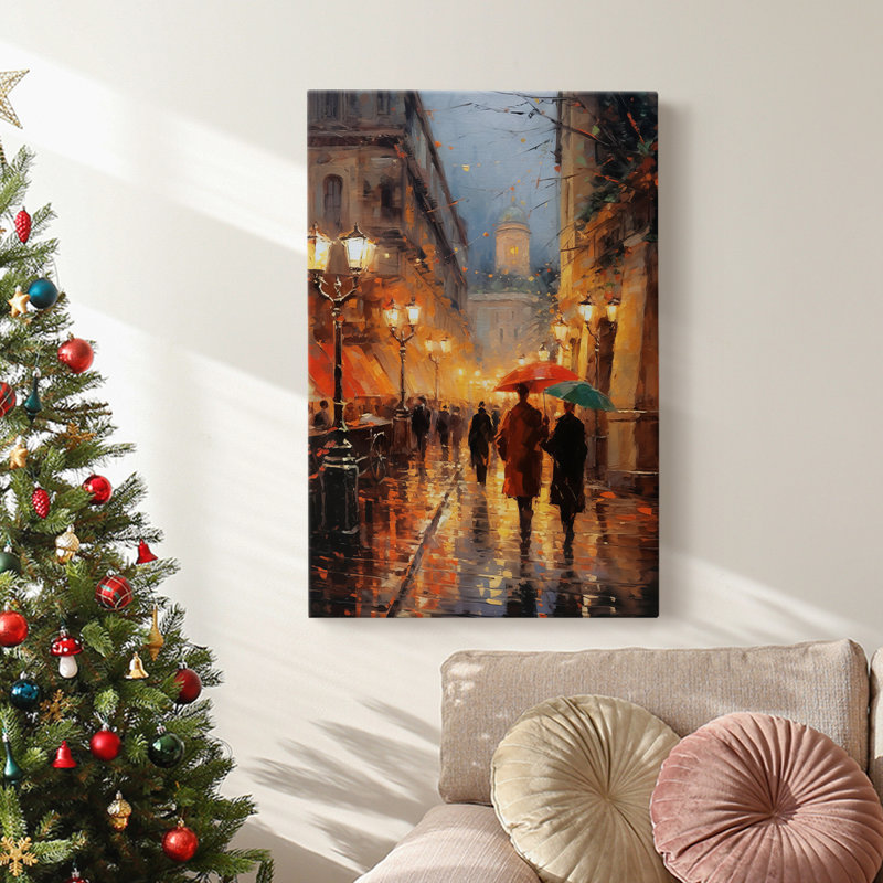 Art des Fêtes de Noël - Toile tendue avec châssis DCCXVI, H 48 po x l 32 po