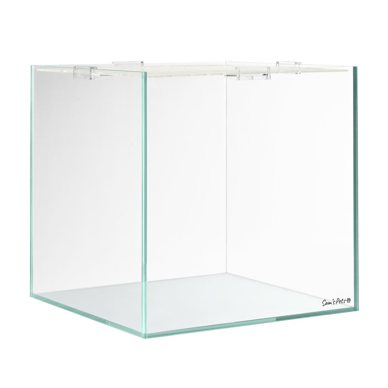 Cove 11 Gallon Clear Glass Fish Tank with Removable Lid