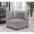 Upholstered Corner Grey
