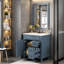 Meuble-lavabo de style français 30 po avec lavabo en céramique-586971440