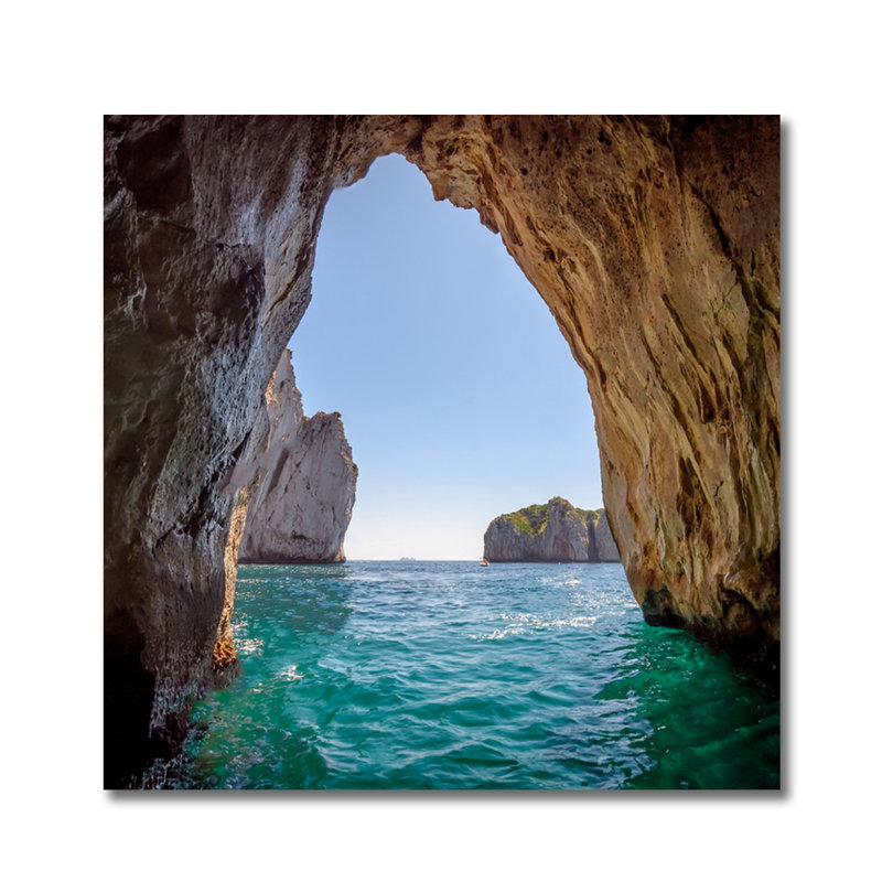 " Blue Grotto Capri ", Aluminum, 24" H x 24" W x 1.5" D