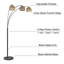 Lampe sur pied arquée 84 po Irmine-2034130051-2034130050
