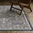 Goulart Textural Distressed Traditional Navy/ Gold Area Rug-1721368957