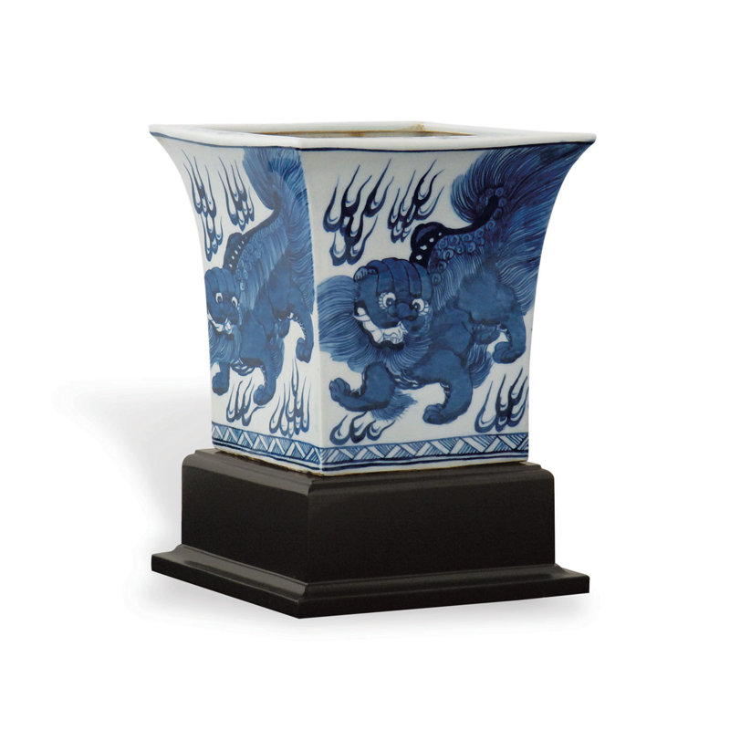 Pot à fleur en porcelaine Chow