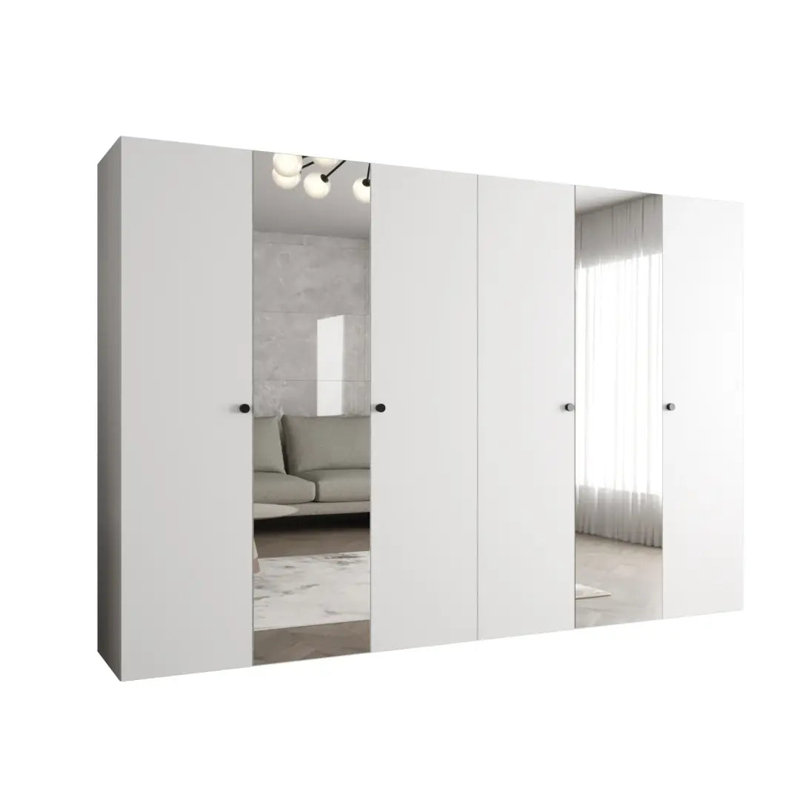 Manufactured Wood Wardrobe, White