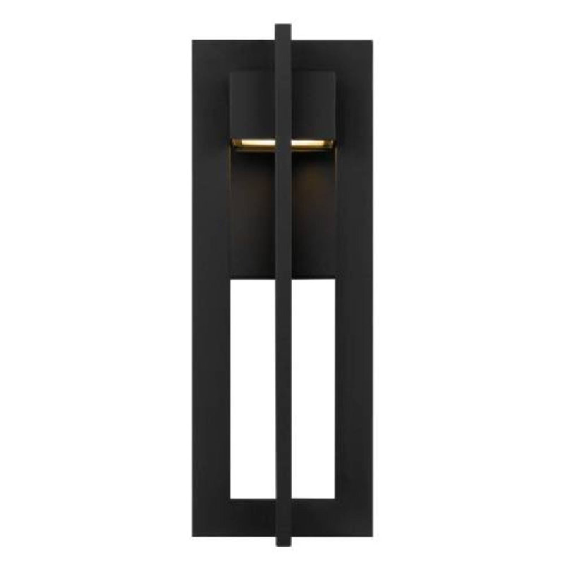 13 Inch Outdoor LED Wall Sconce Black, Integrated Light Fixture For Front Door Balcony Garden Use