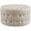 Repose-pieds polyvalent avec capitonnage à boutons pour diverses pièces