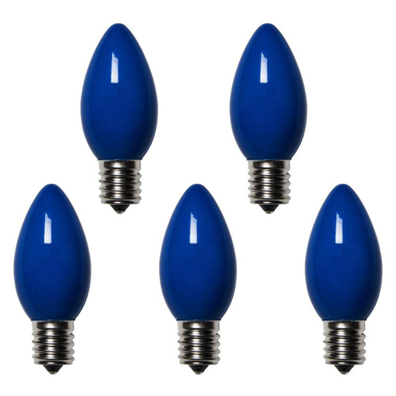 Ampoule de Noël 25 lumières C9, Bleu