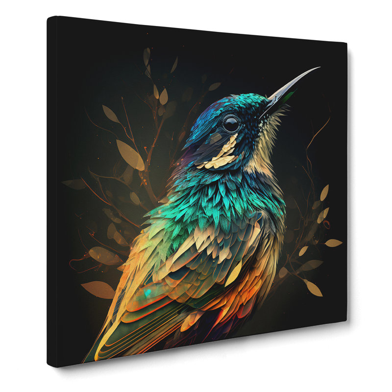Bird Digital Art - Wrapped Canvas, 50cm H x 50cm W x 3cm D