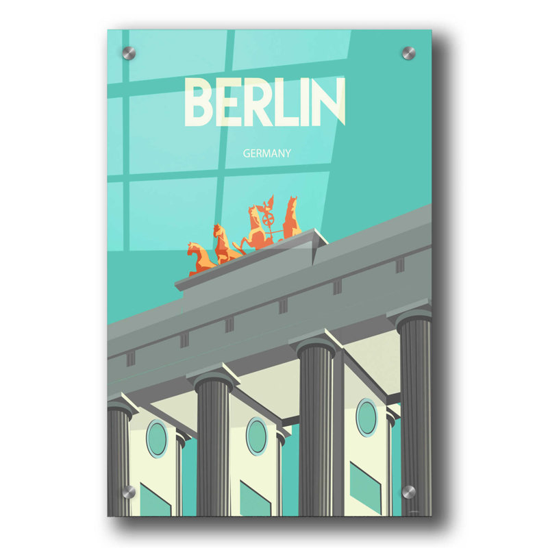 Berlin - impression sans cadre, H 36 po x l 24 po x P 0,2 po