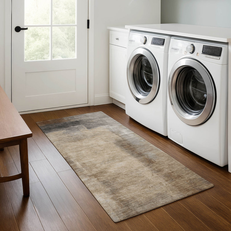 Premium Machine Washable Pirtle AMF1984 Abstract Rug, Runner 2'3" x 7'6"