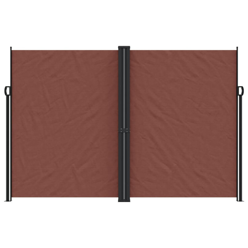 Retractable Side Awning, Brown, 220" H x 600" W