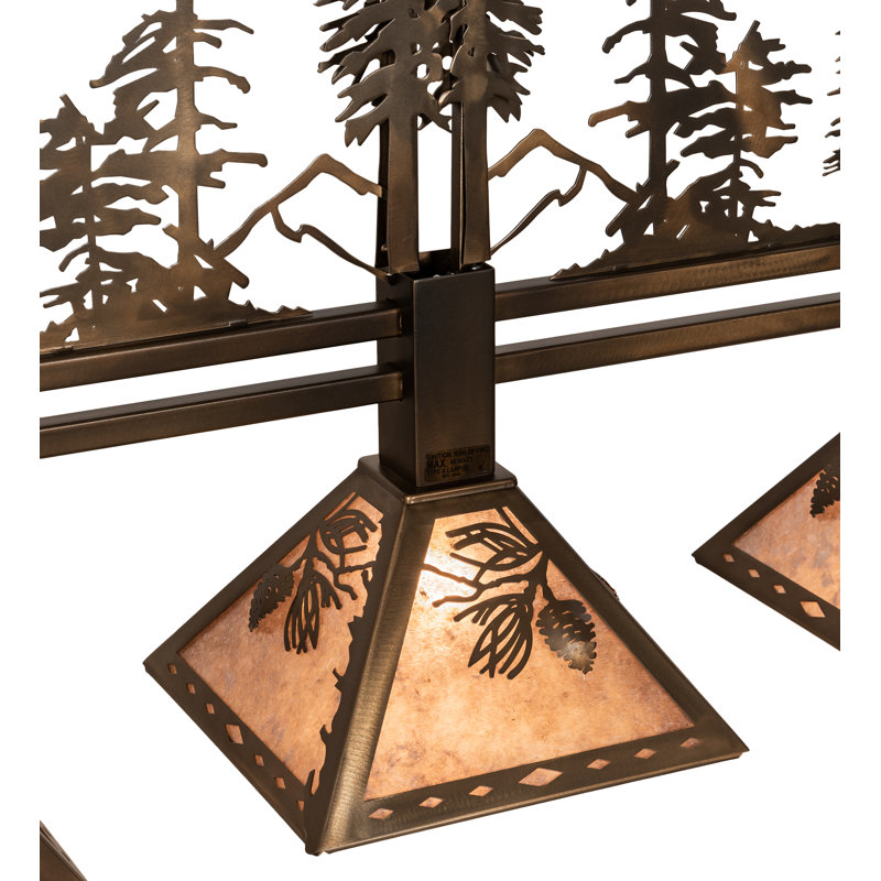 3 - Light Timeless Bronze Kitchen Island Pendant, 24'' H X 45'' W X 11.5'' D