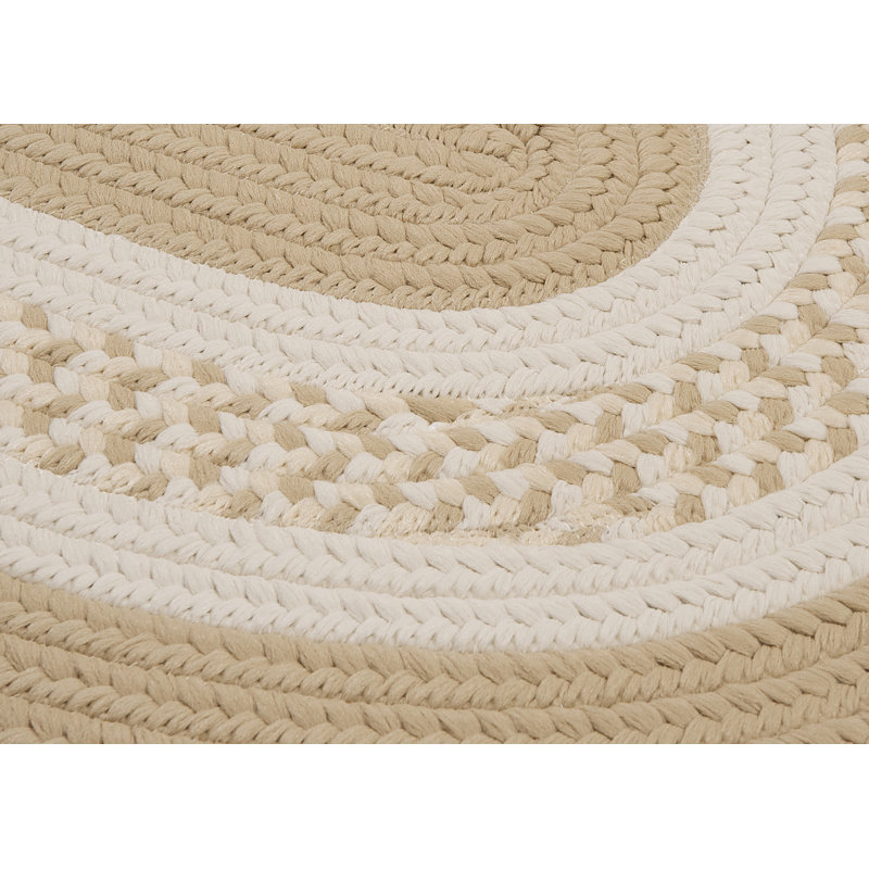 Tapis intérieur / extérieur Omaha , Ovale 2 pi x 4 pi, Beige