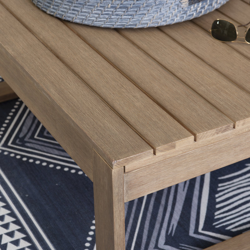 Table basse en bois d'eucalyptus massif 34 "Cove