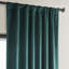 Rideaux en velours moelleux Matra pour chambre à coucher ‑ rideaux obscurcissants pour les fenêtres de salon, panneau simple-1630843080-1630843105