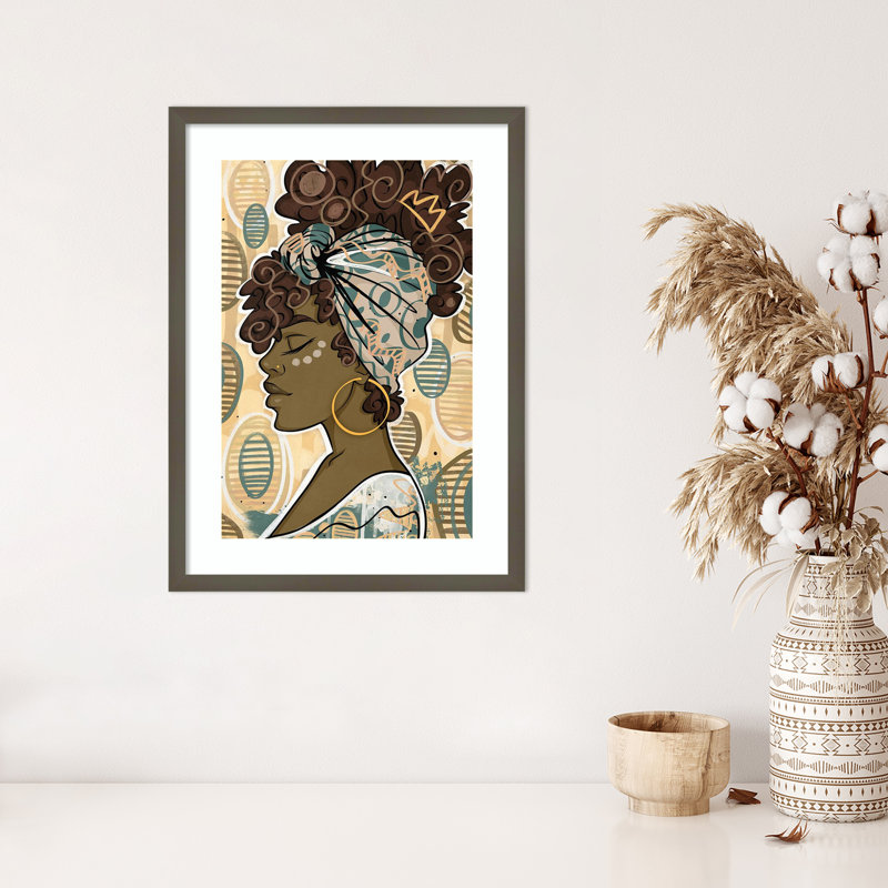 «Crowned by Justin Copeland», reproduction d'art encadrée sur bois, H 25 po x l 19 po