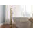 Transitional 1-Handle Freestanding Floor Mount Tub Filler Trim Kit with 1.75 GPM Soft Square Hand Shower-113784733