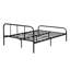 Stevenage Modern Metal Platform Bed Frame with Curved Headboard-591656524-611556933