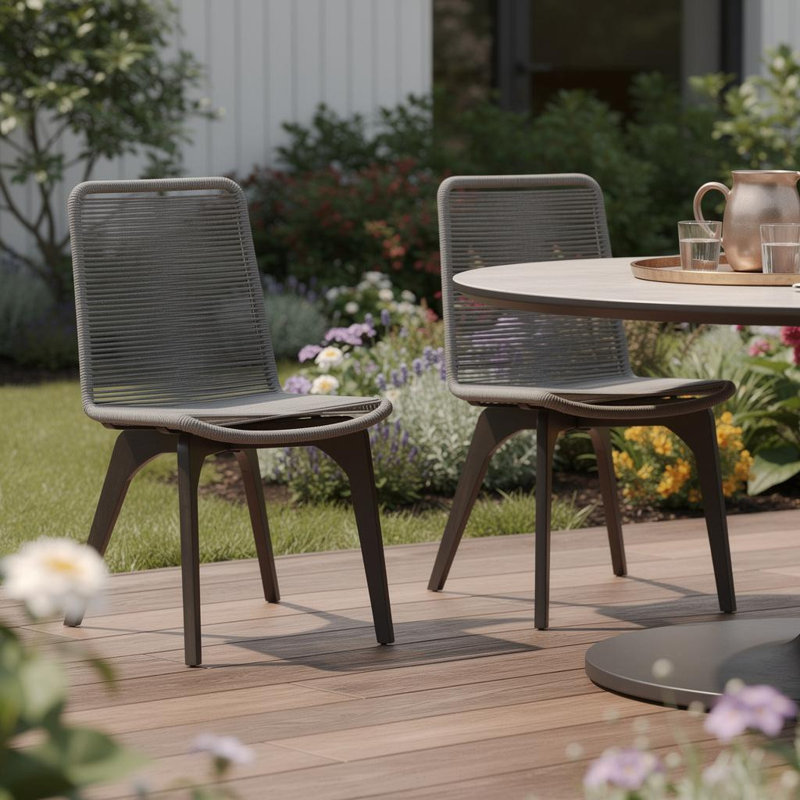Fauteuil d'extérieur sans accoudoirs HomeRoots Eucalyptus