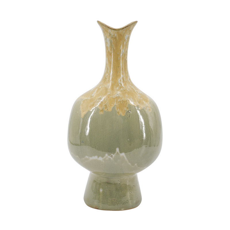 8X5.5X16" Reactive Glazed Vase