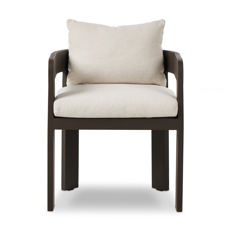 Jackson Outdoor Dining Armchair, Ellor Beige/Expresso